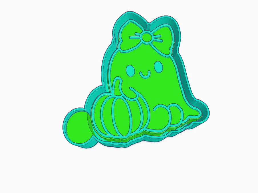 Sitting ghost with a pumpkin mold (TFS)