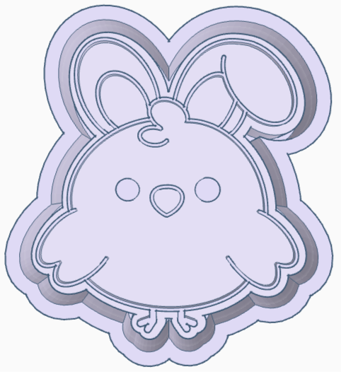 Chick with bunny ears