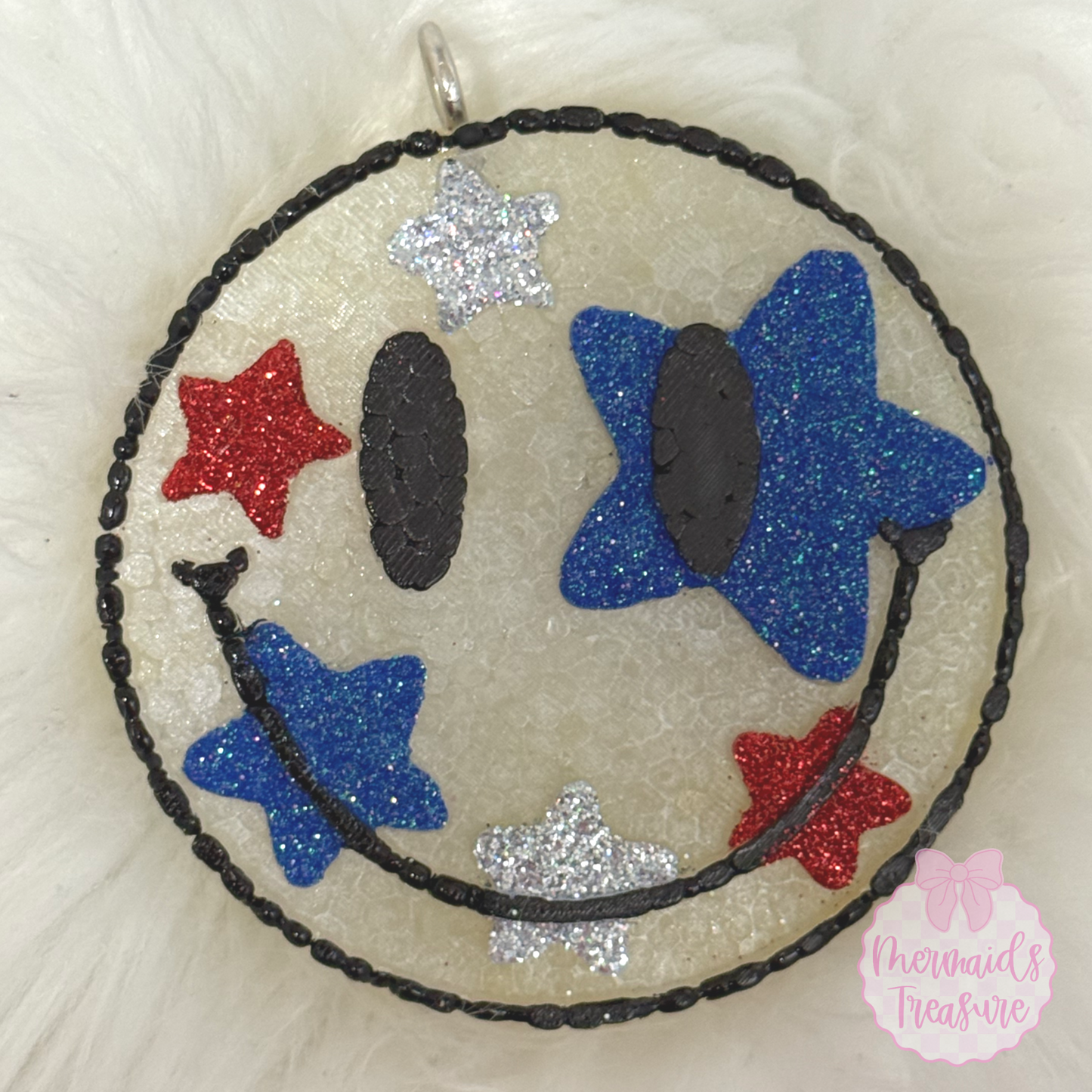 Patriotic stars smiley freshie