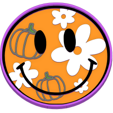 Pumpkin flowers smiley
