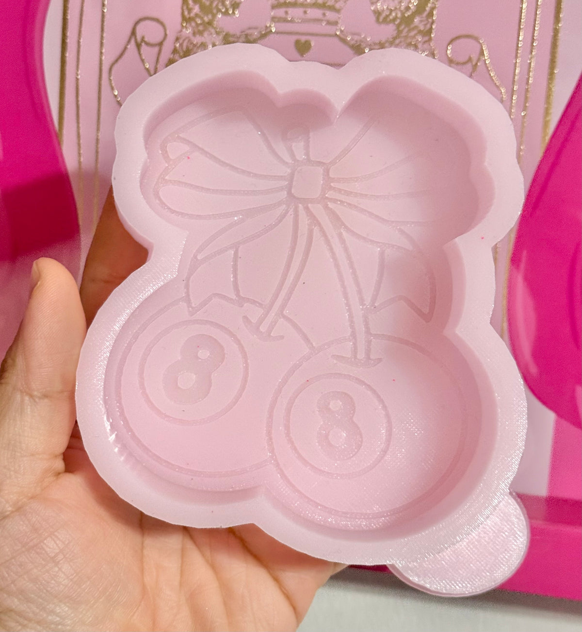 8 ball bow cherries mold