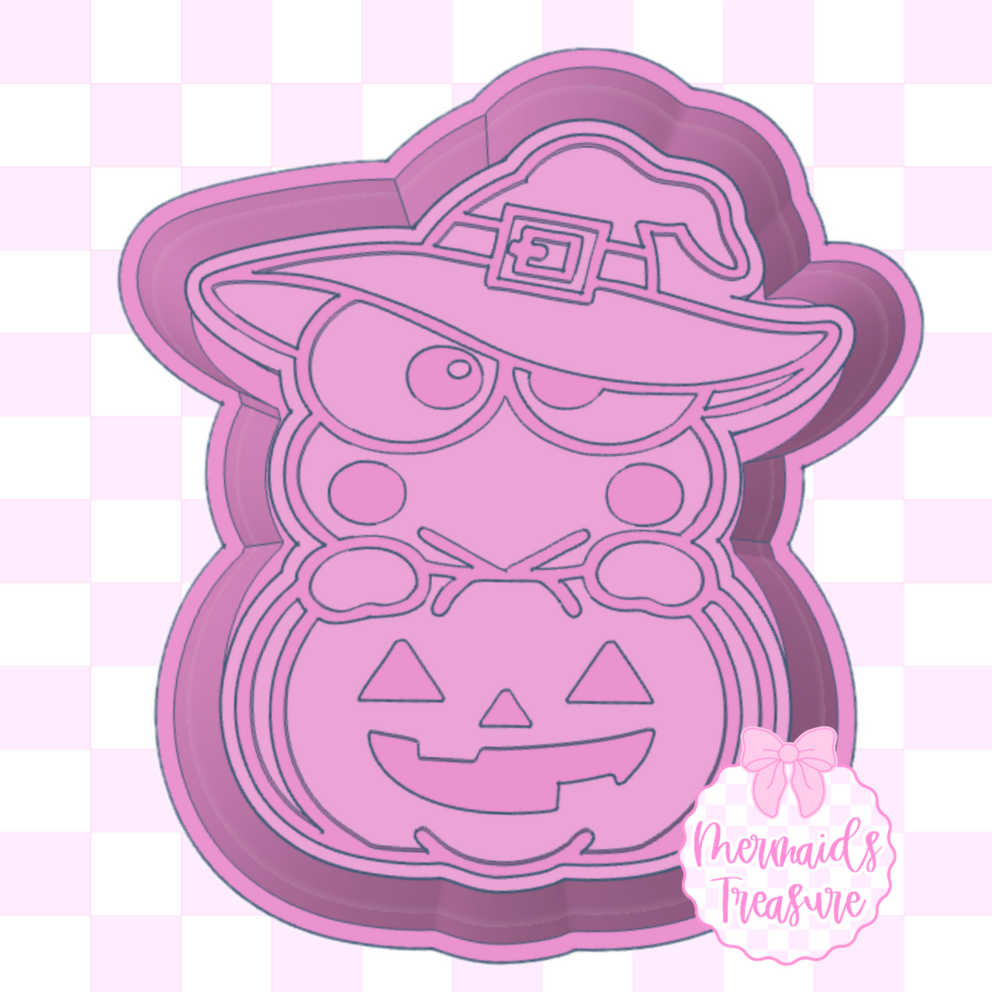 Keroppi witch hat pumpkin mold