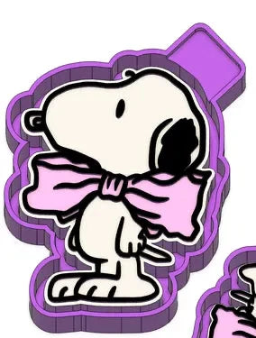 Snoopy with a bow