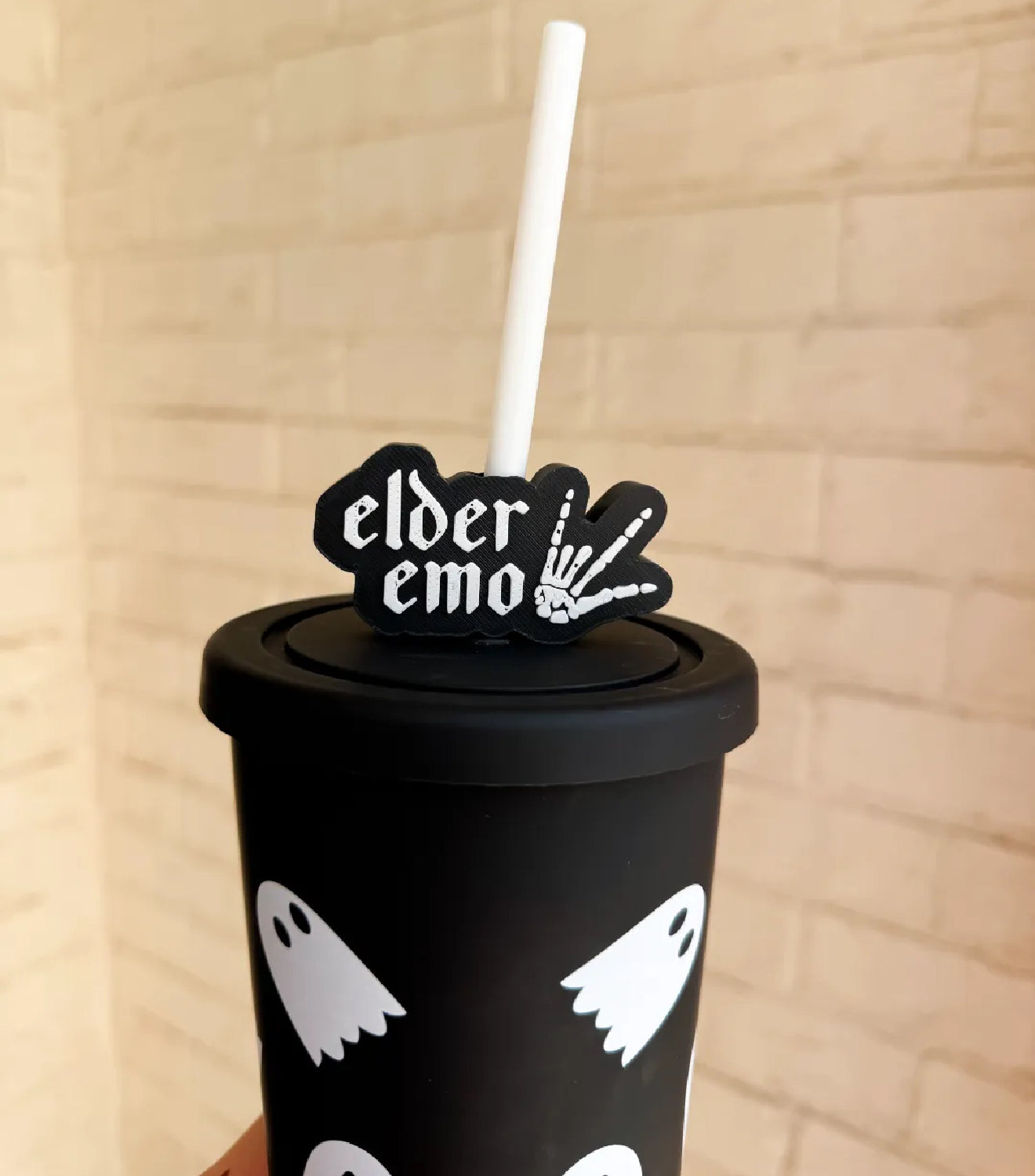 Elder emo straw topper