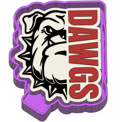 Georgia Dawgs face mold