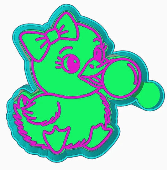 Duck blowing a bubble mold (TFS)