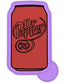 Dr. Pepper can mold