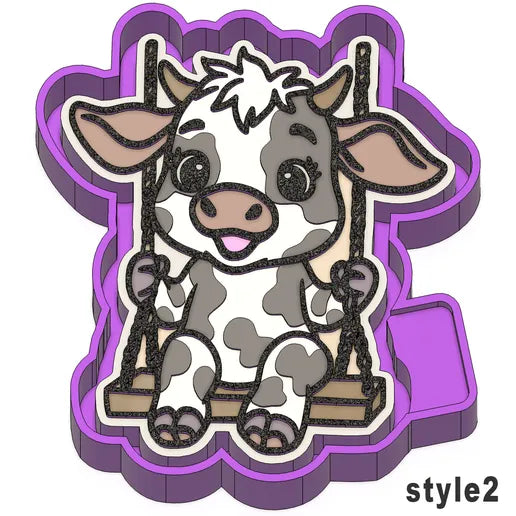 Cow on a swing mold
