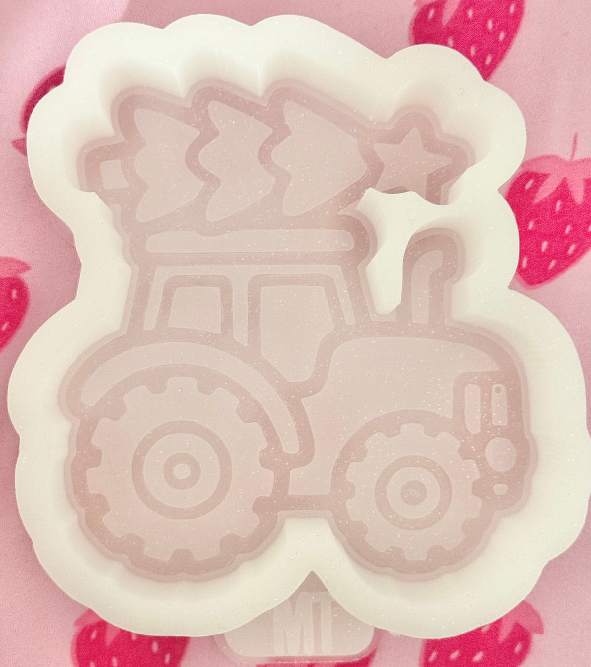 Christmas tractor mold