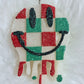 Christmas checkered smiley