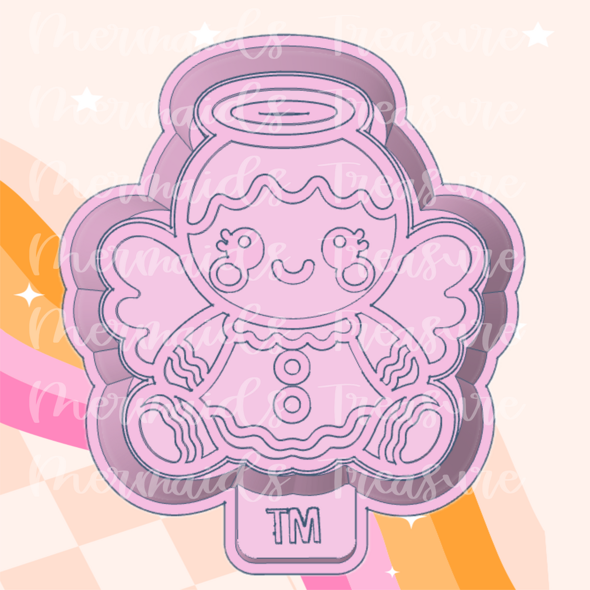 Gingerbread angel mold
