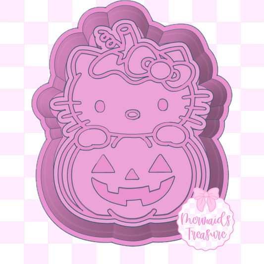 Hello kitty pumpkin mold