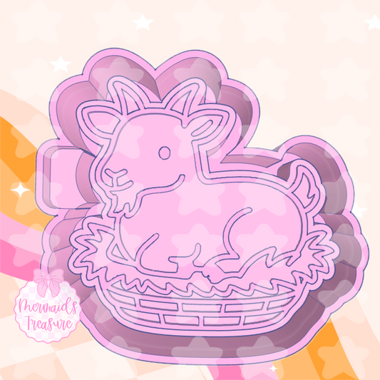 Goat on a nest mold