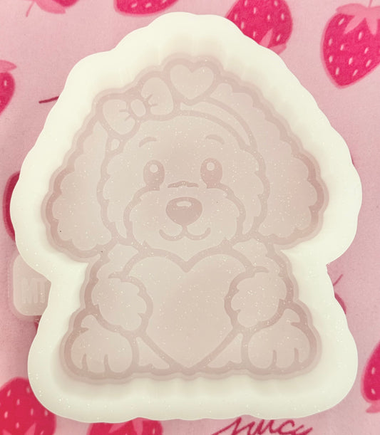 Heart golden doodle mold