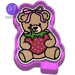 Strawberry coquette bear mold