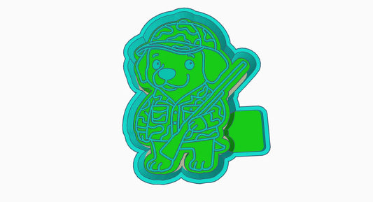 Camo hunter dog mold (TFS)