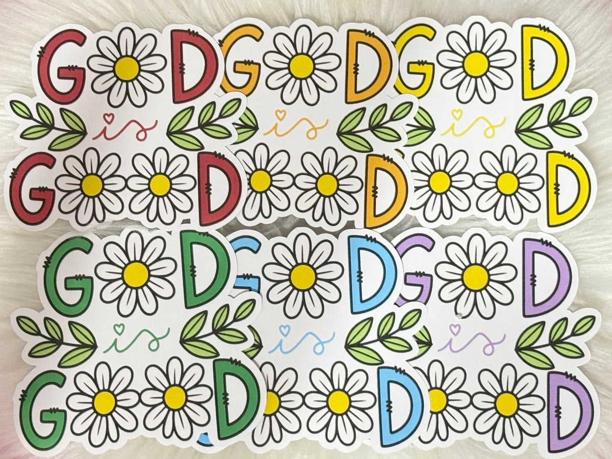 God is good flower freshie (multiple colors)
