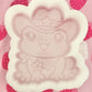 Cowgirl frog mold