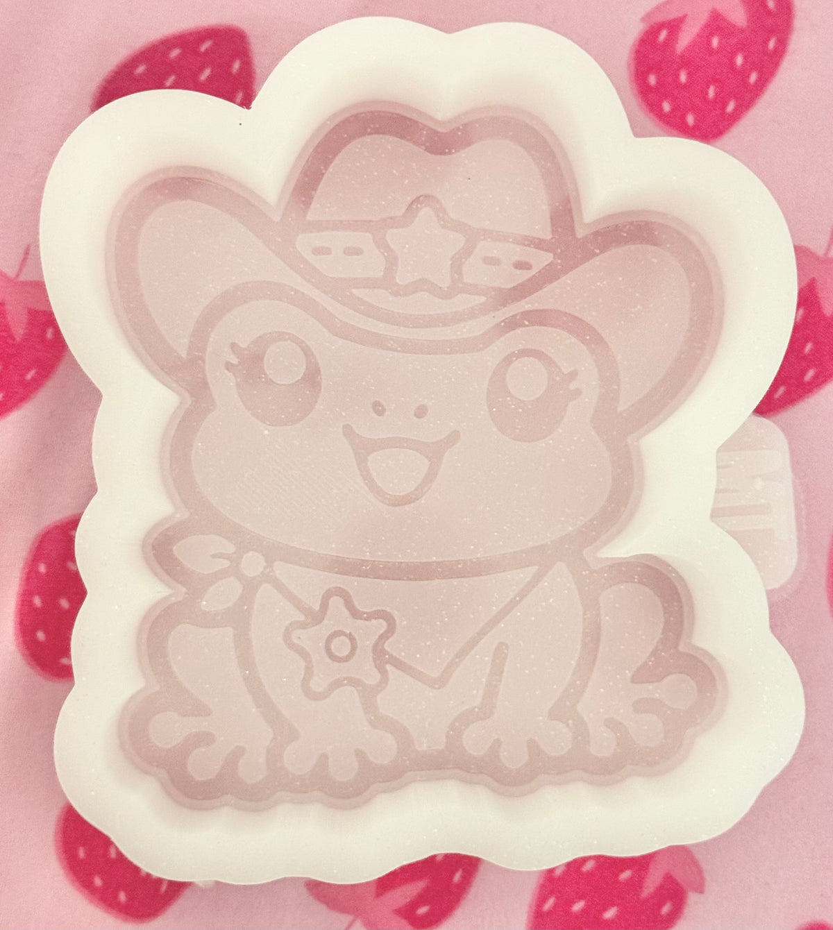 Cowgirl frog mold