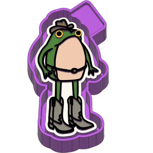 Cowboy frog mold