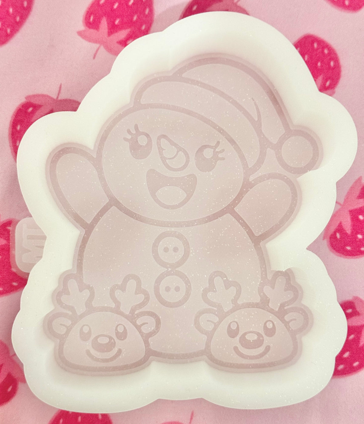 Snowman with slippers mold