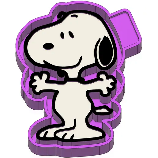 Snoopy standing mold