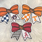 Football bow cardstock