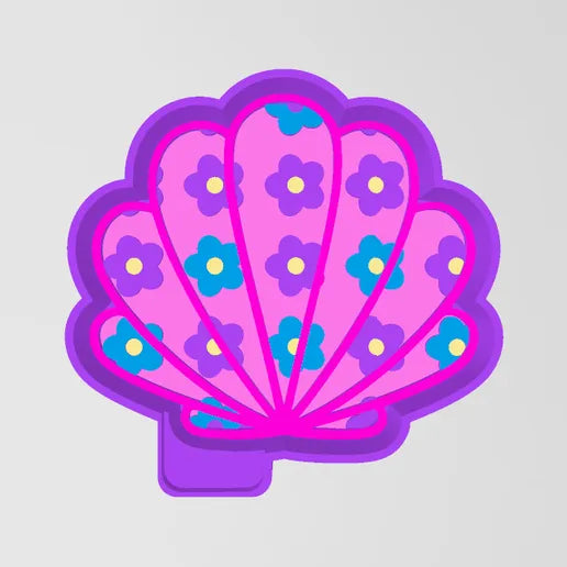 Floral seashell mold