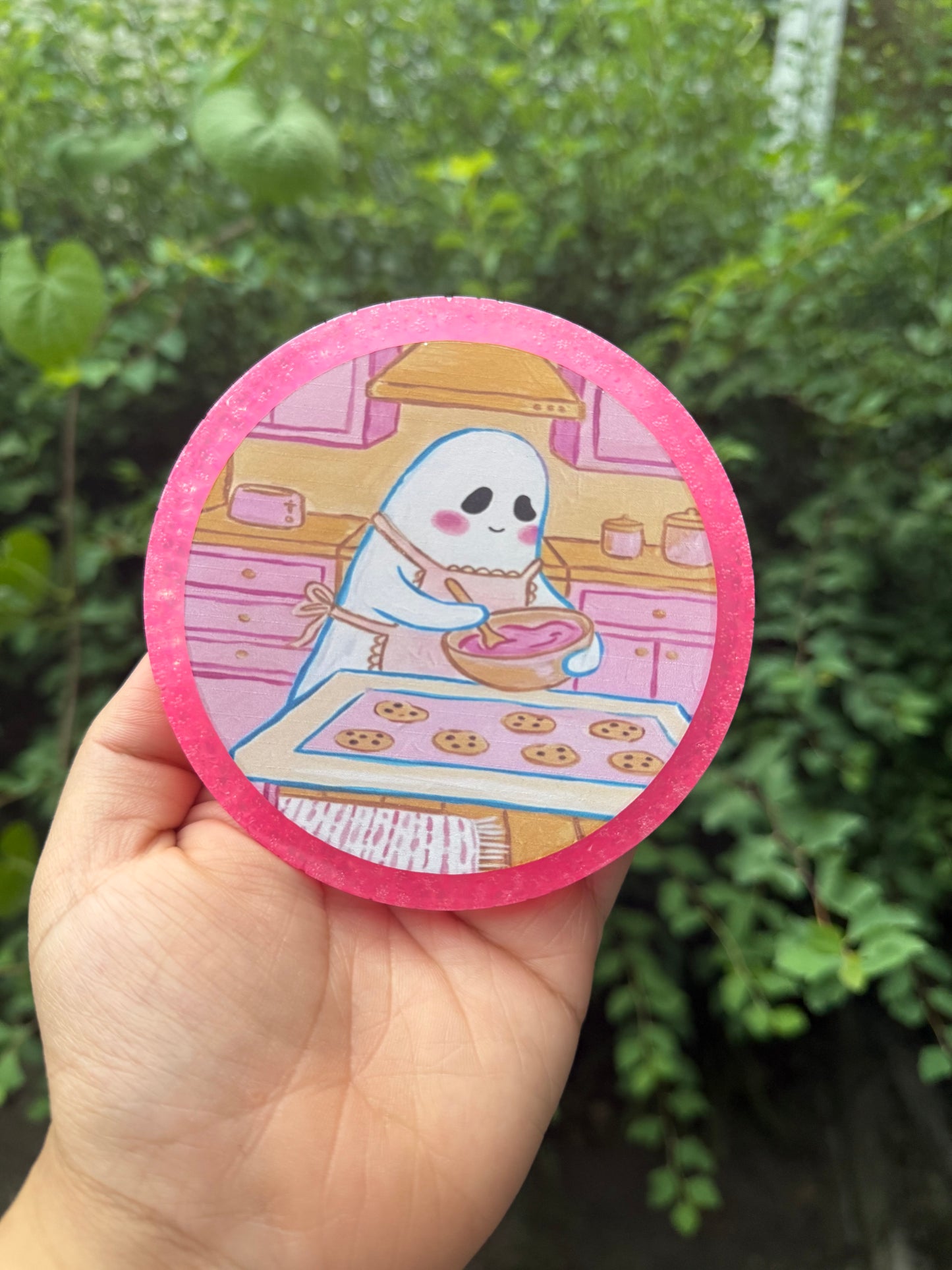 Ghost baking cookies freshie