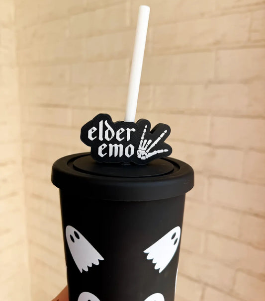 Elder emo straw topper
