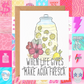 Aguas Frescas greeting card