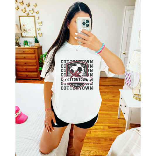 Cottontown United varsity letter tee