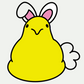 Peep chick with bunny ears