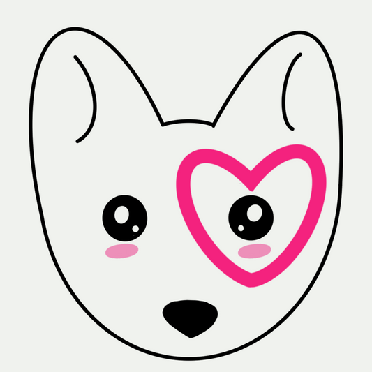 Bullseye Heart dog