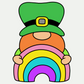 Leprechaun with rainbow