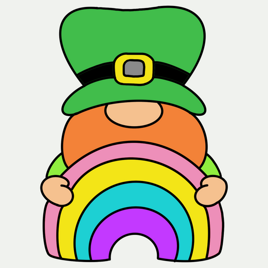 Leprechaun with rainbow