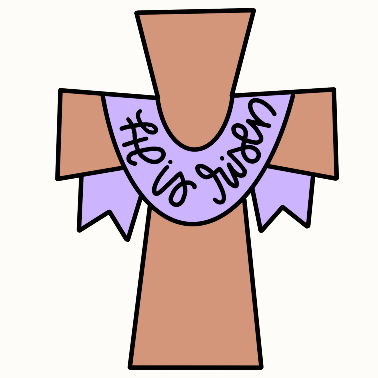He is risen cross
