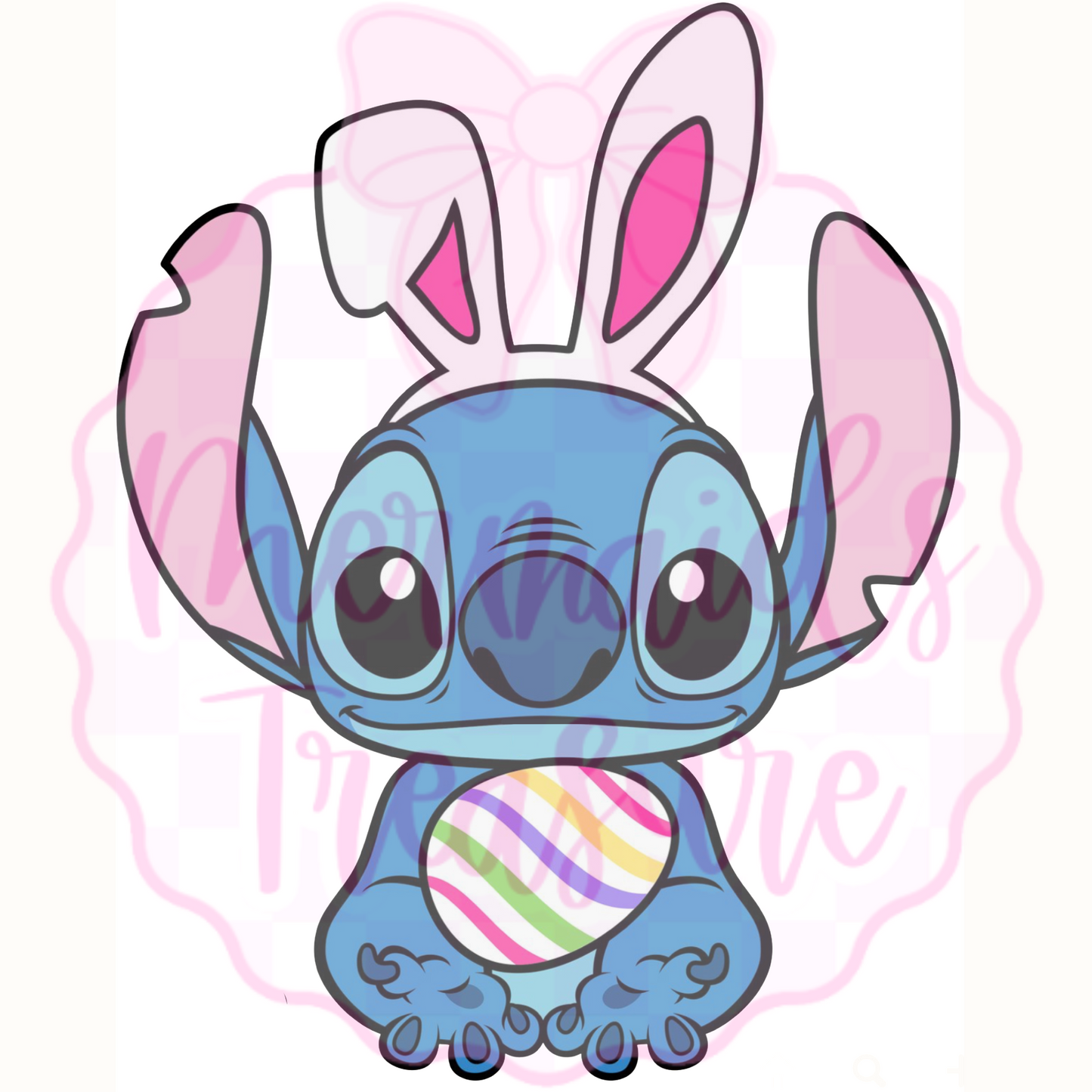 Stitch holding egg