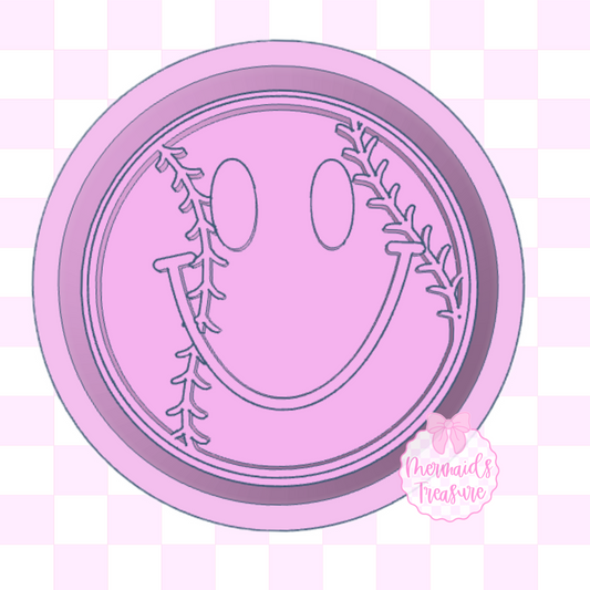 Happy face softball/baseball
