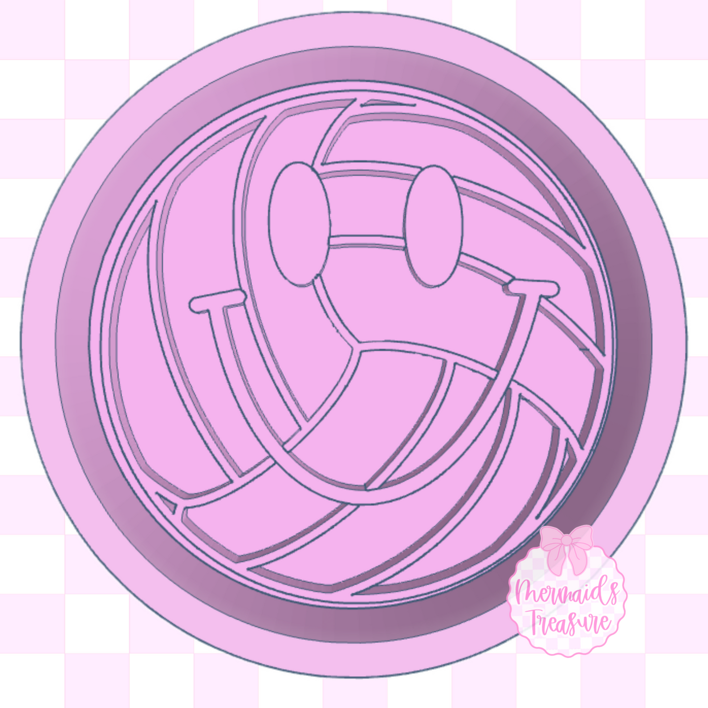 Happy face volleyball