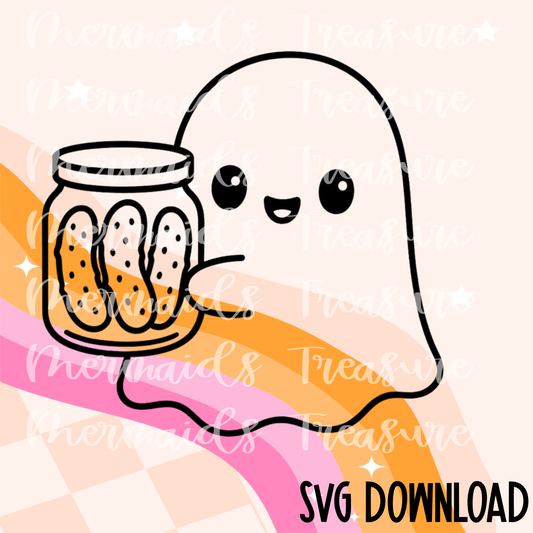 Pickle jar ghost SVG
