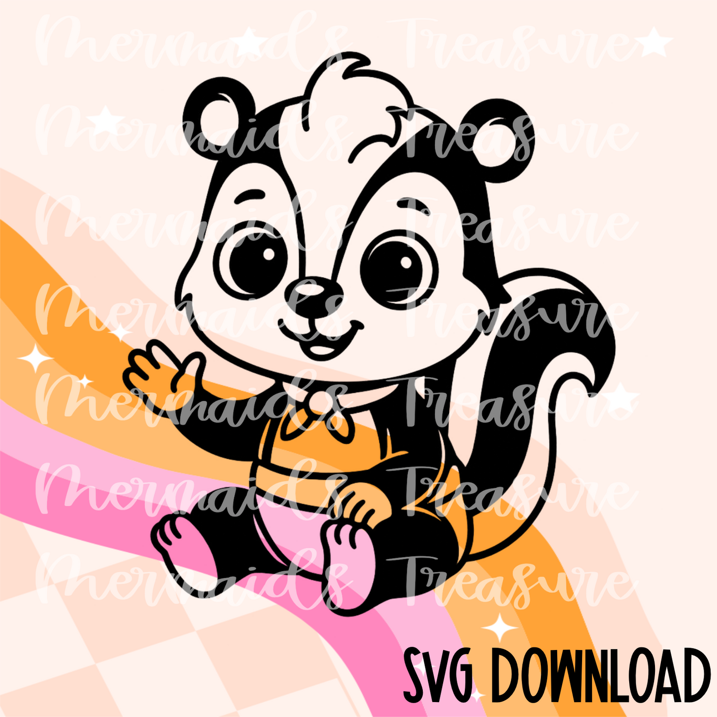 Baby skunk svg