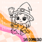 Witch girl SVG