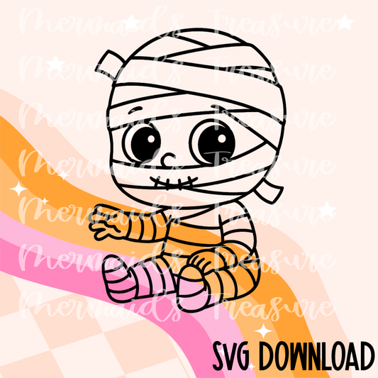Mummy boy SVG