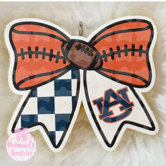 Auburn football bow freshie