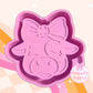 Cow with a bow mold