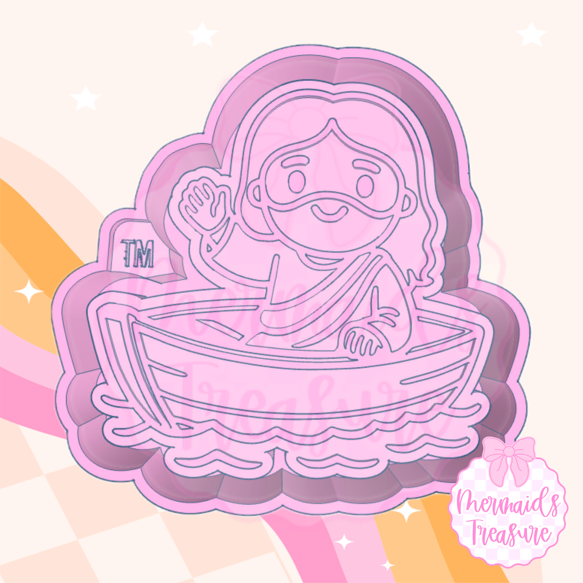 Jesus in a boat mold