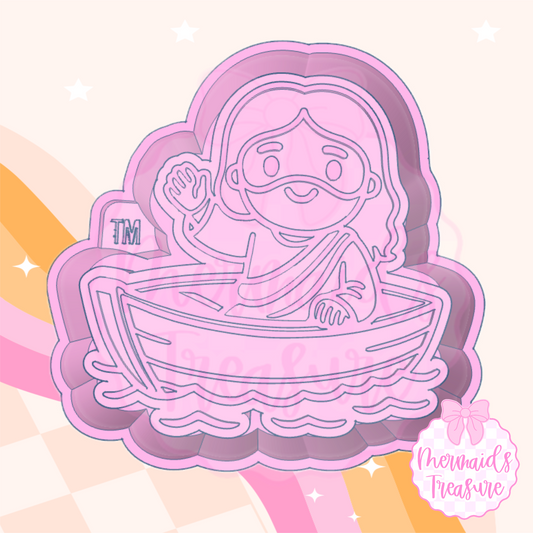 Jesus in a boat mold