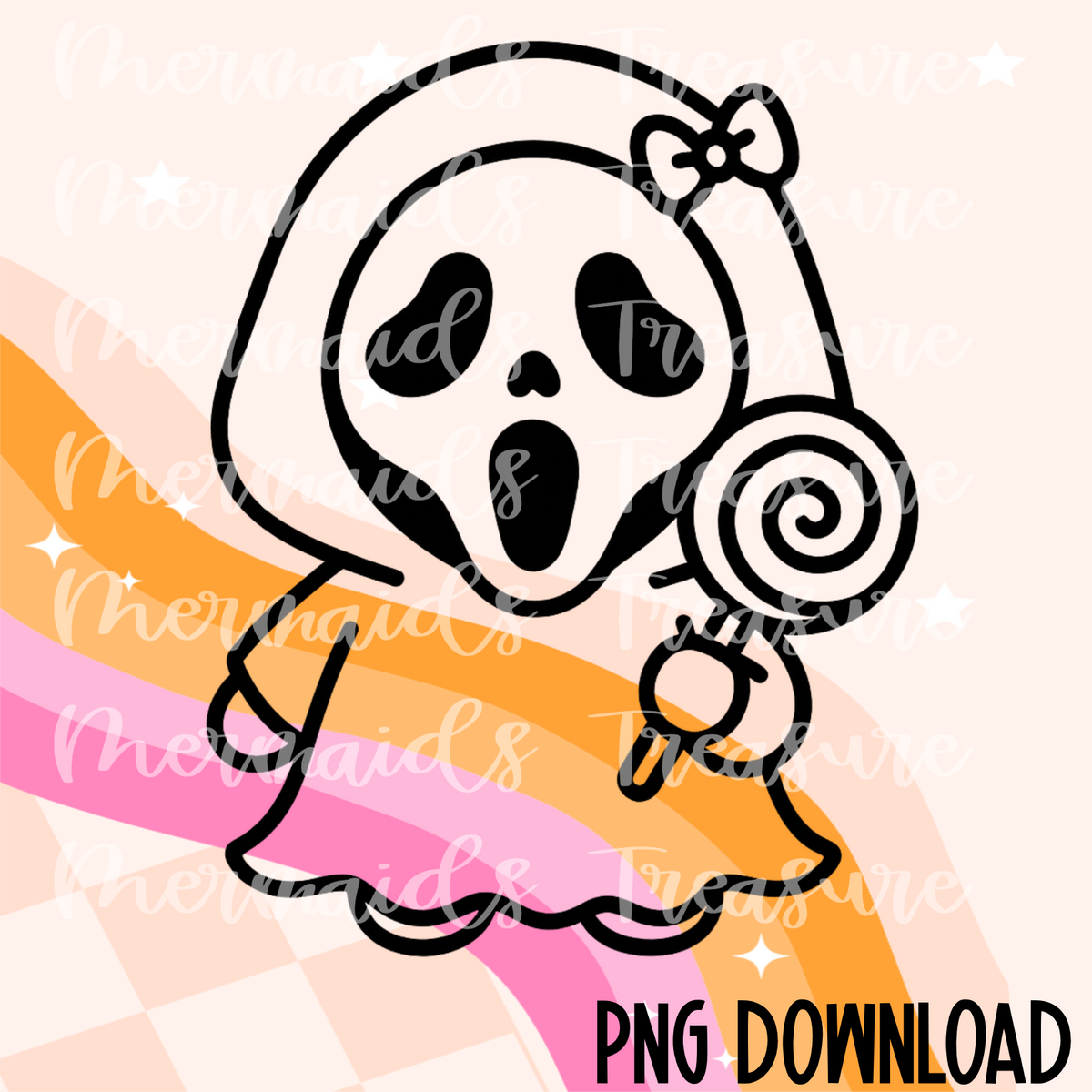 Ghostface lollipop PNG