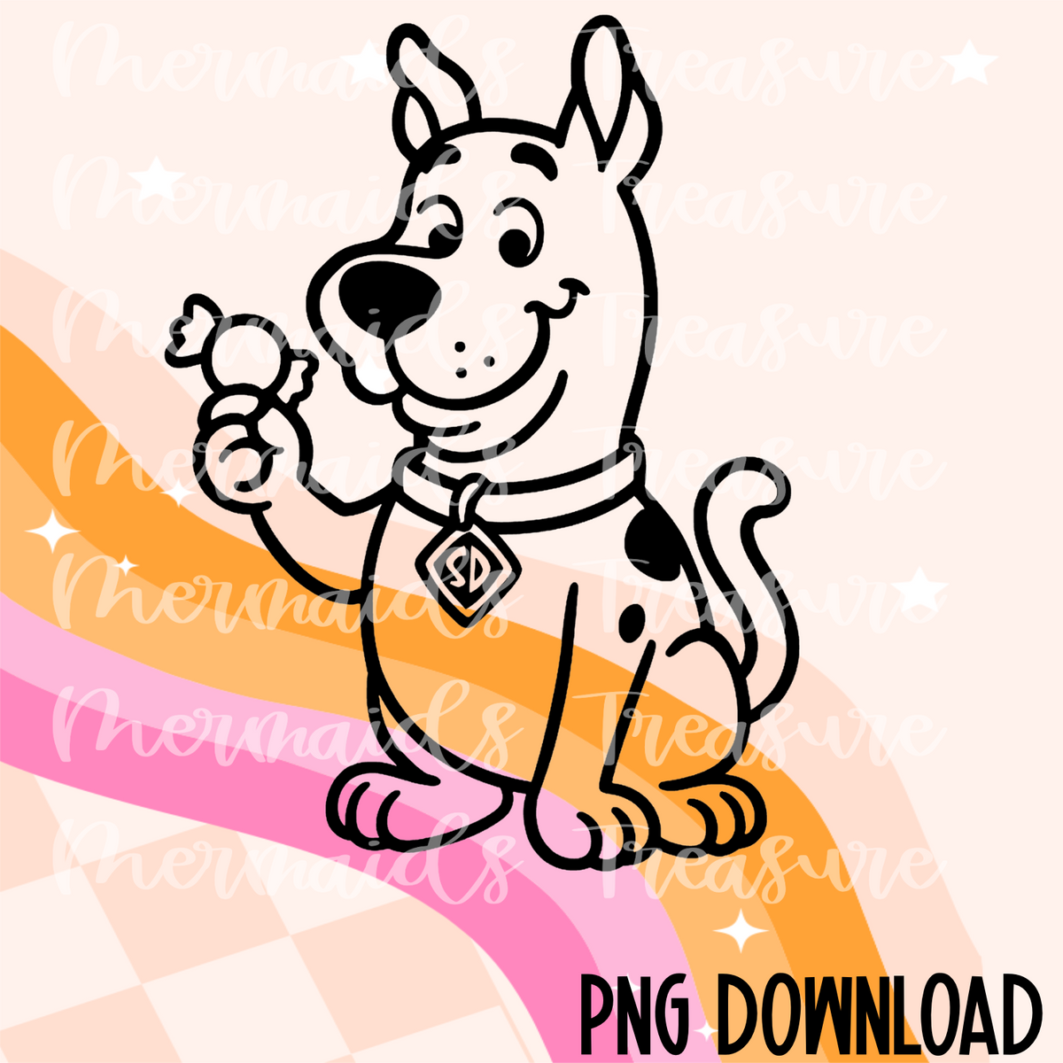 Scooby Doo holding candy PNG